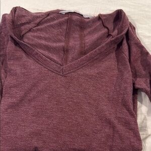 Athleta Women's Long Sleeve Tee - Burgundy